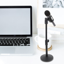 1Zwaar Metalen Mic Stand Met Clip En Verstelbare