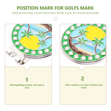 1Praktische Golf Hat Clip Met Polijsttechniek En Metaal
