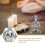 Zilveren Denkerbeeld Hars Abstract Woonaccessoire 4