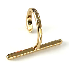 Glamoureuze goudkleurige lipclip piercing sieraden-Goudkleur