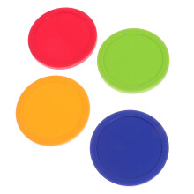 4St Vervangende Plastic Pucks Voor Air Hockey Tafelspellen