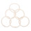6St Witte DIY Rattan Voor Windgong En Dromenvanger 1