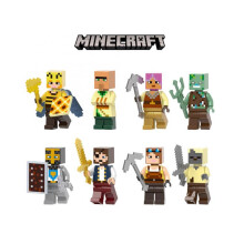 Minifigures Minecraft 8pcs Building Blocks Diy Gift Kids Educational Puzzle Toy