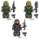 3pcs  Sergeant Sparta Mini Figures Building Blocks Toys Gift 1