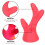 2St Herbruikbare Rood Silicagel Helm Gewei Decoratieve Accessoires 5