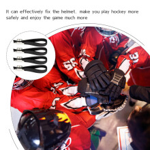 4St Afneembare Kinriem Voor Hockeyhelm Lichtgewicht Polyester