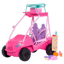 Plážový kočárek Barbie s příslušenstvím, pro 4 panenky