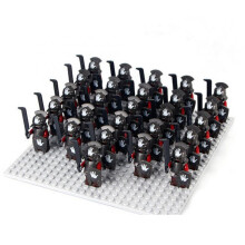 (Y) (5) 21PCS Minifigures Golden Knight Building Block Children's Toys