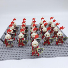 (A) (O) 21PCS Minifigures Golden Knight Building Block Children's Toys