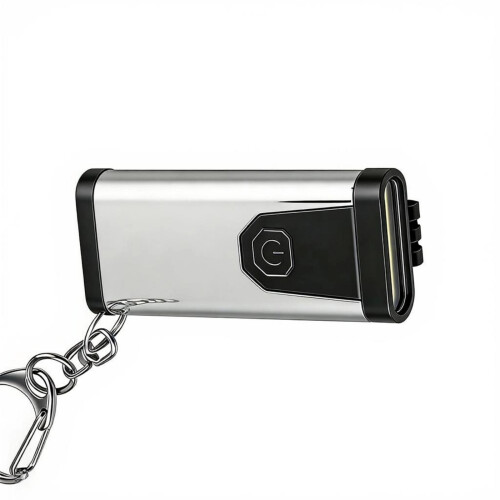 Rechargeable Keychain Flashlight Waterproof LED Light-Guncolor
