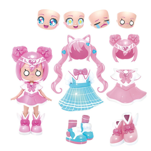 Anime Doll Set, 14cm, 32 Style Combinations 1