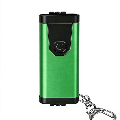 Portable Keychain Flashlight USB Charging Keychain Lamp-Green