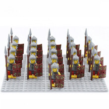 (O) (T) 21PCS Minifigures Golden Knight Building Block Children's Toys