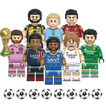 (8pcs-G) World Cup football stars building block minifigures Kids Gifts Toys