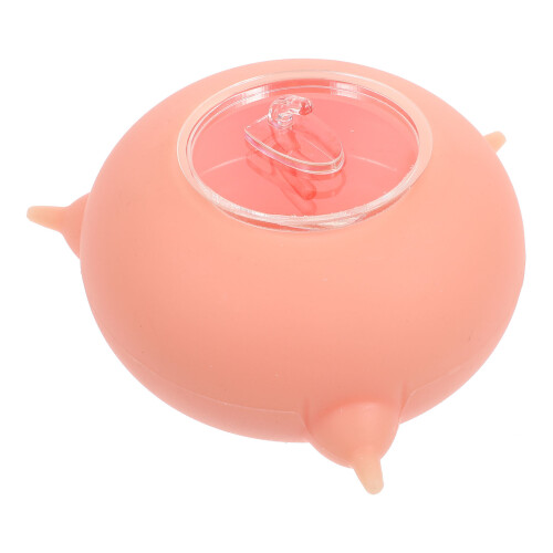 Roze Silicone Puppy Feeding Tool Hygiënisch En Elastisch