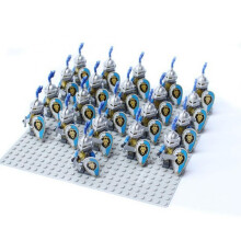 (6) (A) 21PCS Minifigures Golden Knight Building Block Children's Toys
