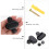 4St Zwarte Glashouder Clips Montage Kit Duurzaam 4