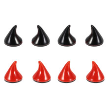 8St ABS Helmversieringen Duivelse Hoorns Voor & Motor