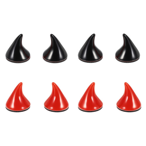 8St ABS Helmversieringen Duivelse Hoorns Voor & Motor