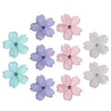 10St Kleurige Resin Bloemknopen Voor DIY Naaien Sierknopen