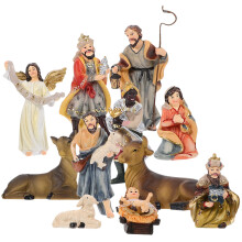 1Set Resin Beeldhouwwerk Voor Huis En Religieuze Geschenk
