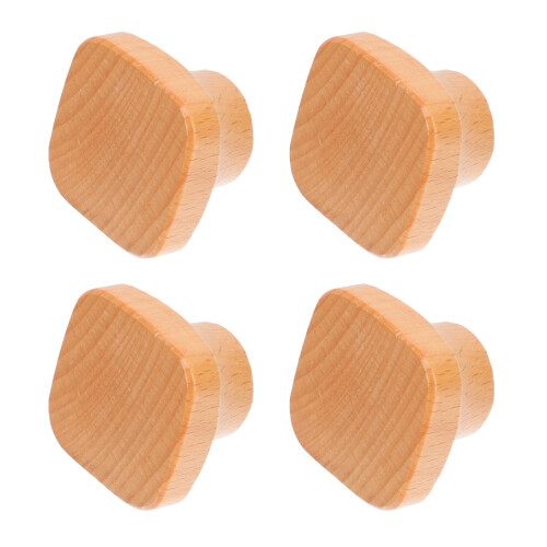 4St Potdeksel Hout Kaki Vervangingsonderdeel