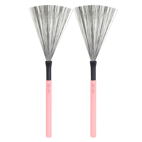 2St Roze Drum Brushes Voor Percussie En Jazz Drums
