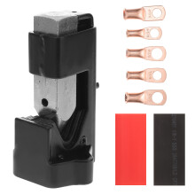 1Set Zwarte Crimptang Voor Batterij- En Draadklemmen