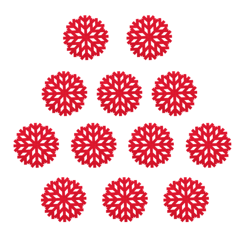 12St Kerst Coasters Van Voor Thuis & Feest