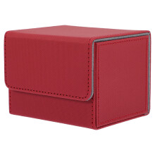1PU Lederen Kaartendoos Rood, Voor Kaartverzamelaars