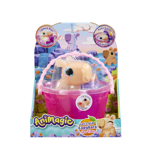 Floating Light-Up Capybara Bath Toy with Water Jet 2