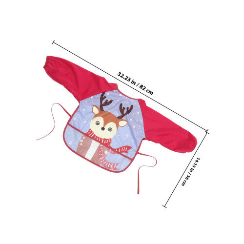 1Kids Waterdichte Full Cover Bib, Mouwen 1