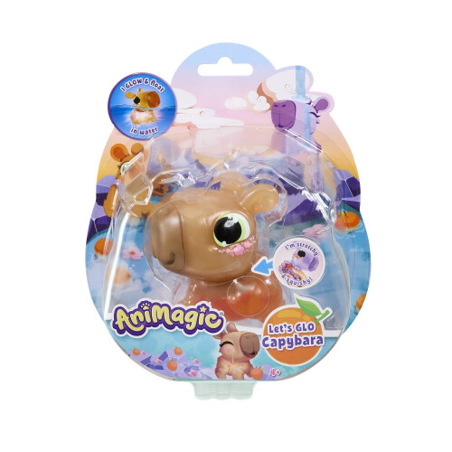 Floating Light-Up Capybara Water Toy, Brown 1