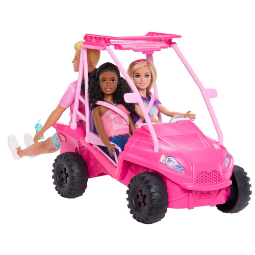 Barbie Beach Buggy con accessori, adatto a 4 bambole 1
