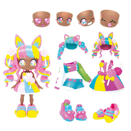 Anime Doll Set, 14cm, 32 Style Combinations 1