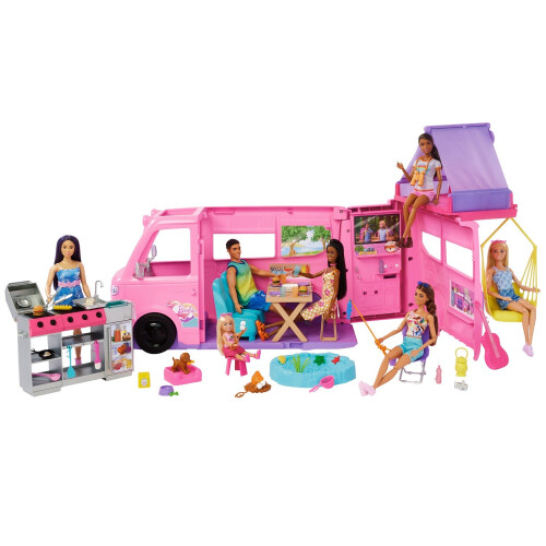 Barbie Dream Camper con 7 aree gioco e oltre 60 accessori 1