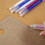 High Temperatures Disappearing Fabric Marker Pen-Red white blue 6