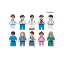 Fighting the Epidemic Doctors Patients Nurses Mini Figures Building Blocks Characters Kids Best Gift