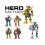 Factory Sixpack Hero Assembling Robot Model Toy Diy Creative Set Brick Building 1