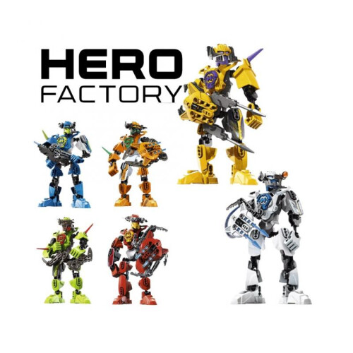 Factory Sixpack Hero Assembling Robot Model Toy Diy Creative Set Brick Building