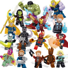 16PCS Superheroes Series Minifigure Building Block Toy