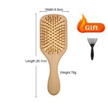 (C) Personalize Custom Wood Air Cushion Comb Premium Wooden Bamboo Hair Brush Birthday Party Wedding hairbrush Mother's Day Gift