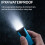 USB LED Multifunctional Strong Light Handheld Keychain-Black 9