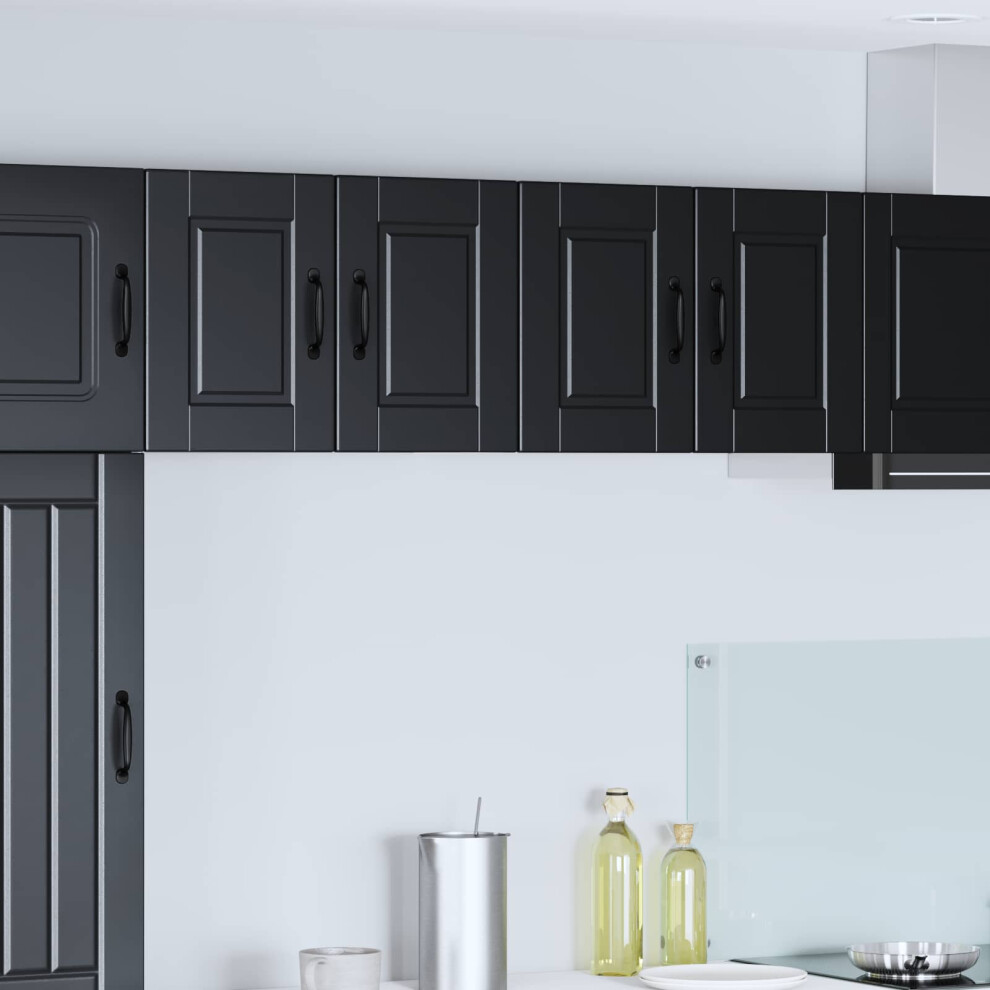 Vidaxl Wall Cabinet Porto Black 60 X 31 X 40 Cm Engineered Wood 8721359461381