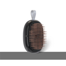 (Black) Personalized Name Logo Hair Comb Wet & Dry Detangling Massage Hair Brush Custom Hairbrush Bridesmaid Birthday Gift for Women