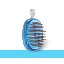 (Blue) Personalized Name Logo Hair Comb Wet & Dry Detangling Massage Hair Brush Custom Hairbrush Bridesmaid Birthday Gift for Women