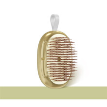 (Gold) Personalized Name Logo Hair Comb Wet & Dry Detangling Massage Hair Brush Custom Hairbrush Bridesmaid Birthday Gift for Women