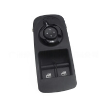 Interruptor principal del elevalunas eléctrico compatible con Alfa Romeo 2008-2018, repuesto para ventana, negro resistente y