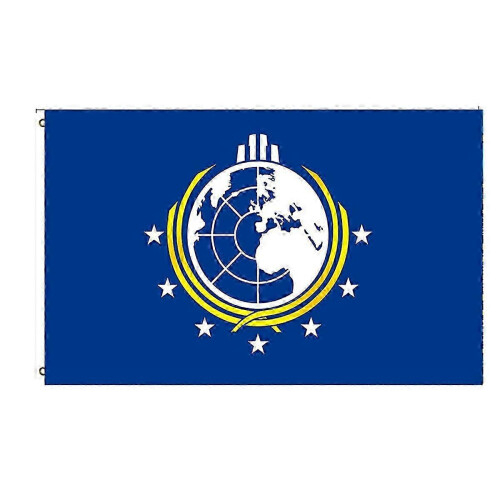 2 Pcs Double Sided Polyester Earth Banner for College Dorm Decor 5 x 3 Ft