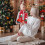 1Winter Scarf Kerst Warm Rood Gebreid 3
